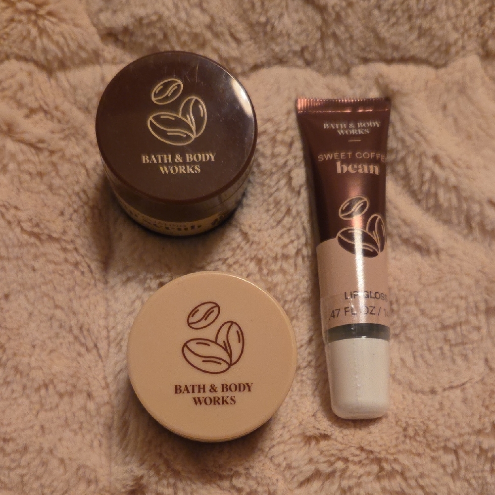 Bath & Body Works Coffee Bean Lip Trio